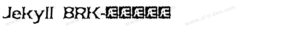 Jekyll BRK字体转换